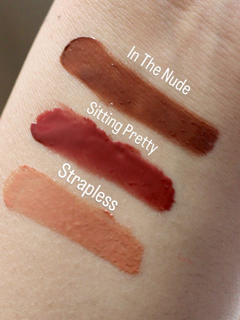 Iconic London lMelting touch ip balms swatches