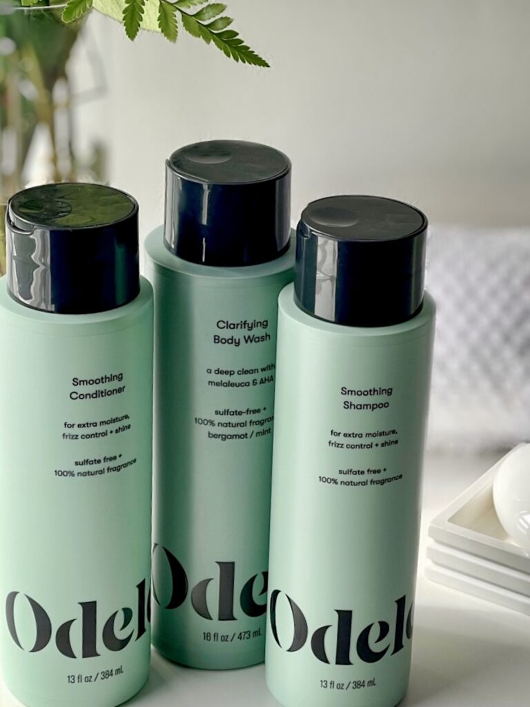 Odele shampoo , conditioner and body wash